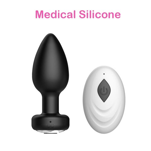 Ohio Eur De Prostate Vibrant En Métal Pour Homme, 10 Morts, Télécommande, Bouchon Anal En Acier Inoxydable, Jouets De Sex Shop