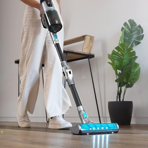 Aspirateur-Balai Sans Fil Conga Rockstar 880 Ultimate Ergoflex. Moteur Numérique,3 En 1,480 W Et 130 Aw,100 Minutes D'Autonomie,Technologie Cyclonique,2 Brosses,Tube Flexible