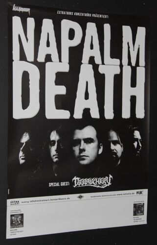 Napalm Death - Napalm Death - Order Of The Leech 2002 Original Concert Blank Tour Poster  - Affiche / Poster Envoi En Tube - 59x84cm