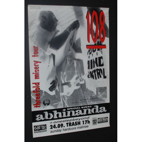 108 - Threefold Misery Tour 1996 - Affiche / Poster Envoi En Tube - 50x70cm