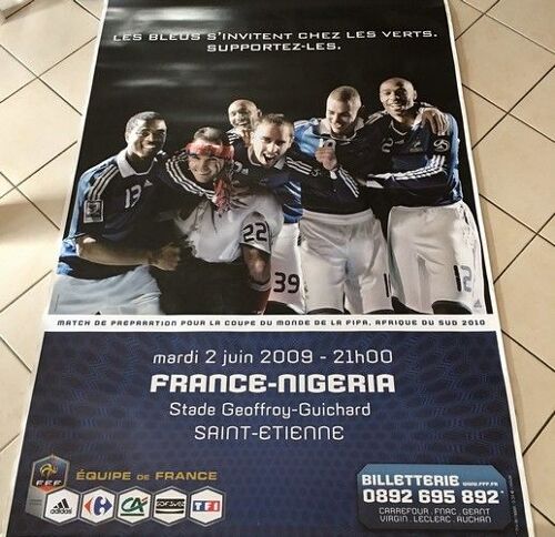 Football - Equipe De France 2009 - Affiche / Poster Envoi En Tube - 120x175cm