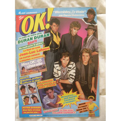 Ok Age Tendre / N 497 / Balavoine Wembley Duran Duran M.Lavoine J.L.Lahaye / Torr Lavil Mader