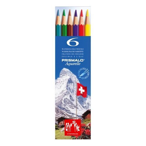 Jeu De 6 Crayons Aquarelle Prismalo Caran D'ache