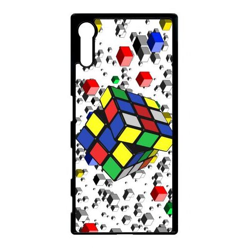Coque Xperia Xz - Rubik's Cube 3d - Noir