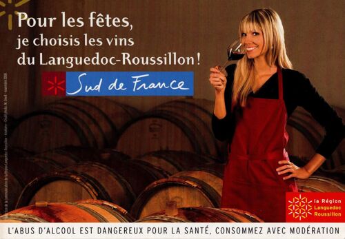 Carte Postale Sud De La France Alexandra Rosenfeld Les Vins Du Languedoc-Roussillon