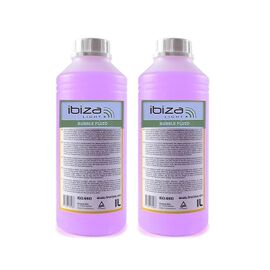 2 bidons de 1 Litre de liquide IBIZA LIGHT pour machine à bulles anti-traces Non toxique