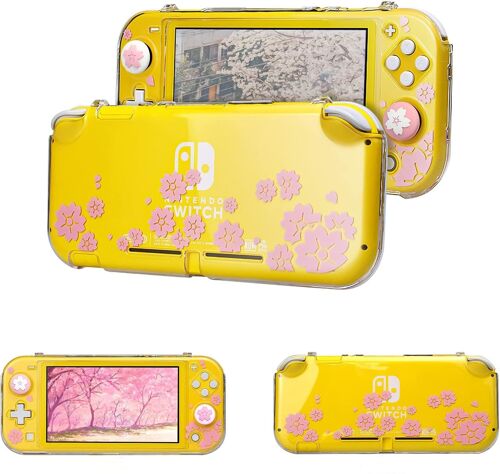 Housse De Protection Compatible Avec Switch Lite, Transparente Rigide Pc Coque De Protection Anti-Rayures, Boîtier En Cristal Pour Switch Lite (Sakura)