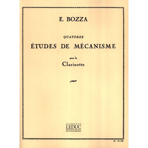Eugène Bozza : Quatorze Études De Mécanisme Pour La Clarinette