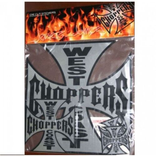 Lot 5 Sticker West Coast Choppers Croix Malte 32 16 8 Cm