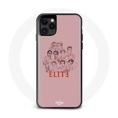 Coque Pour Iphone 11 Pro Elite Saison 5 Affiche Personnages Fanart Logo