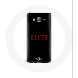 Coque Pour Samsung Galaxy Grand Prime Elite Saison 5 Logo Rouge Fond Noir