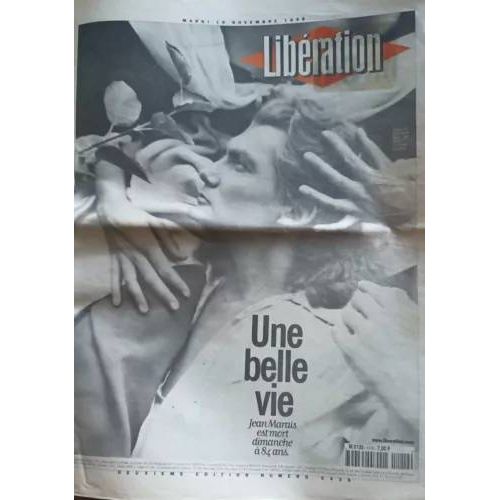 Journal Liberation Du Mardi 10 Novembre 1998 - Jean Marais.
