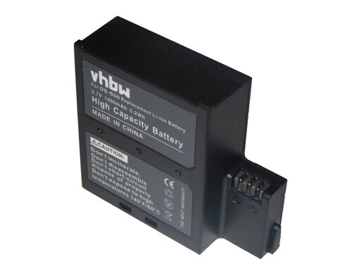 vhbw 1x Batterie remplacement pour AEE DS-S50, VCC-A034-SB pour caméra vidéo caméscope (1400mAh, 3,7V, Li-ion)