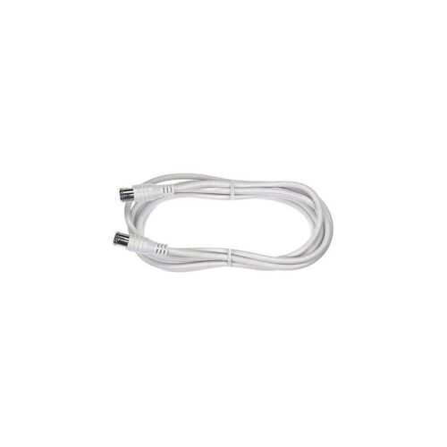 SAT câble de raccordement [1x F-Quickprise mâle - 1x F-Quickstecker] 1.50 m 85 dB blanc Axing