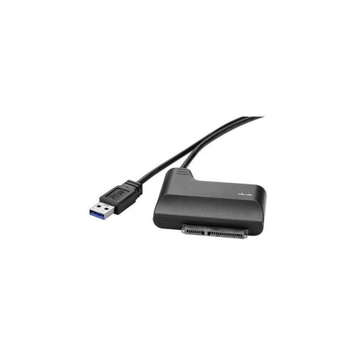 Renkforce - Contrôleur de stockage - 2,5 po./3,5 po. partagé - SATA 6Gb/s - USB 3.0 - noir