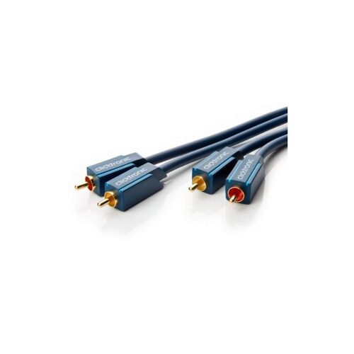 clicktronic Cinch Audio câble de raccordement [2x Cinch-prise mâle - 2x Cinch-Stecker] 0.50 m bleue ore Steckkontak