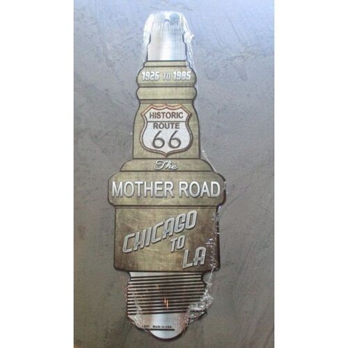 Plaque Bougie Découpé Route 66 Tole Deco Usa Affiche Pub
