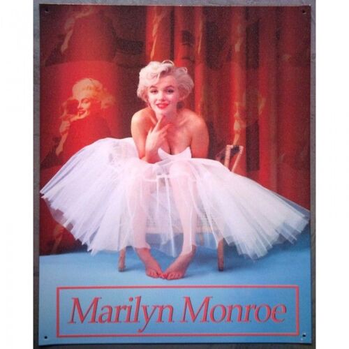 Plaque Marilyn Monroe Danseuce Tole Pub Affiche Pin Up