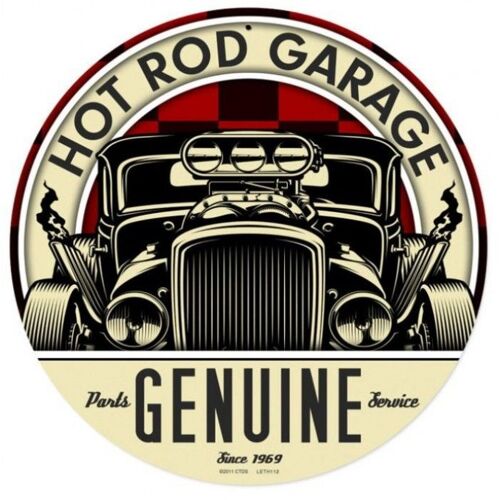 Plaque Tole Épaisse Hot Rod Garage Genuine Déco Garage Us