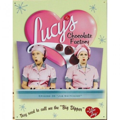 Plaque I Love Lucy Chocolate Factory Tole Deco Kulture Usa