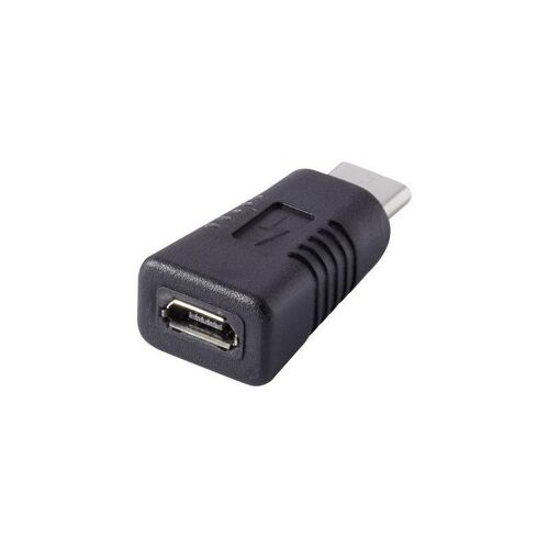 Renkforce USB 2.0 adaptateur [1x USB-C? prise mâle - 1x USB 2.0 femelle Micro-B] noir ore Steckkontakte r