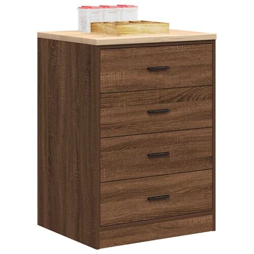 vidaXL Armoire de rangement de garage chêne marron 60x51x85cm bois pin