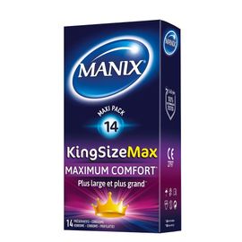 Préservatifs Manix King Size Non 18,5 Cm Ø 5,6 Cm (14 Uds)