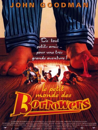 Le Petit Monde Des Borrowers (The Borrowers)- Véritable Affiche De Cinéma Pliée - Format 120x160 Cm - De Peter Hewitt Avec John Goodman, Jim Broadbent, Tom Felton, Mark Williams, Hugh Laurie - 1998