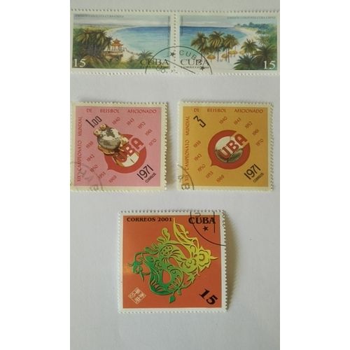Lot 19 De 5 Timbres Cuba