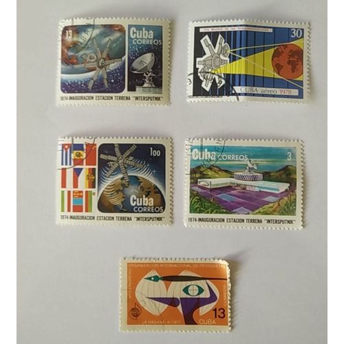 Lot 20 De 5 Timbres Cuba