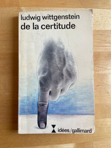 De La Certitude - Ludwig Wittgenstein - Traduction De Jacques Fauve -