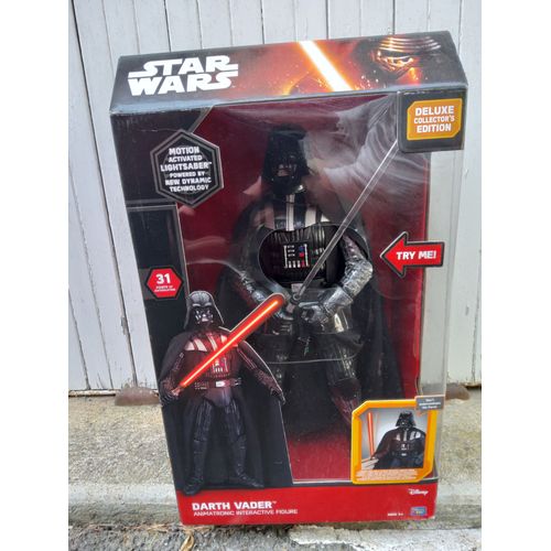Darth vader dark vador animatronic figurine interactive 45 cm parlant français