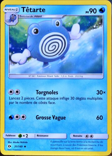 Carte Pokémon 31/149 Têtarte 90 Pv Sm1 - Soleil Et Lune Neuf Fr
