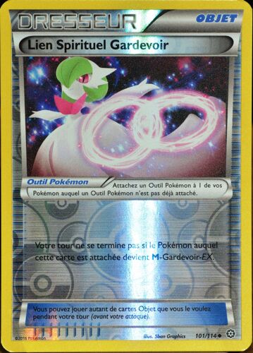 Carte Pokémon 101/114 Lien Spirituel Gardevoir - Reverse Xy - Offensive Vapeur Neuf Fr