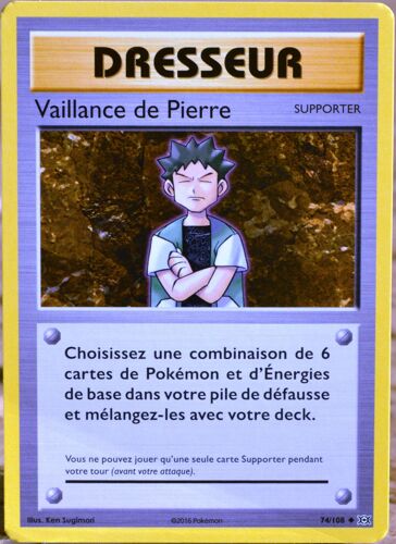 Carte Pokémon 74/108 Vaillance De Pierre Xy - Evolutions  Neuf Fr