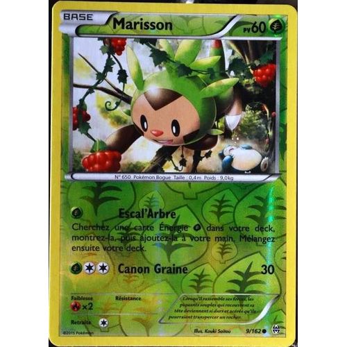 Carte Pokémon 9/162 Marisson 60 Pv - Reverse Xy08 - Impulsion Turbo Neuf Fr