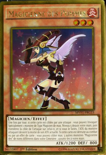 Carte Yu-Gi-Oh Mvp1-Frg15 Magicienne Des Pommes Gold Rare Neuf Fr