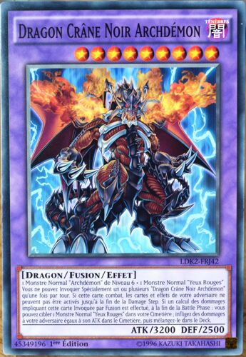 Carte Yu-Gi-Oh Ldk2-Frj42 Dragon Crâne Noir Archdémon Neuf Fr