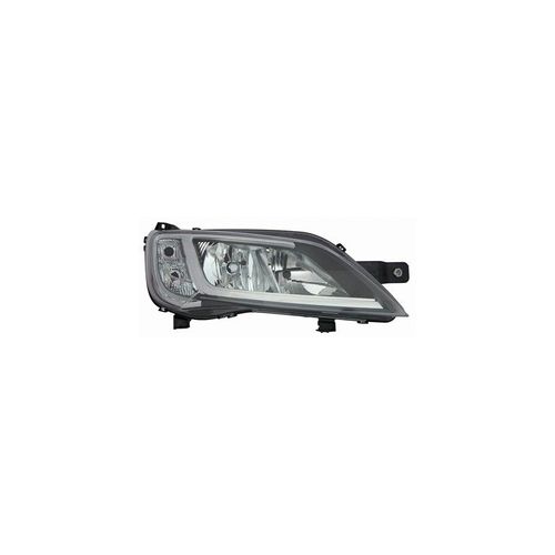Phare Avant Droit Chromé H7+H7 Avec Moteur Électrique Marque Al Pour Citroen Jumper D'après 2014