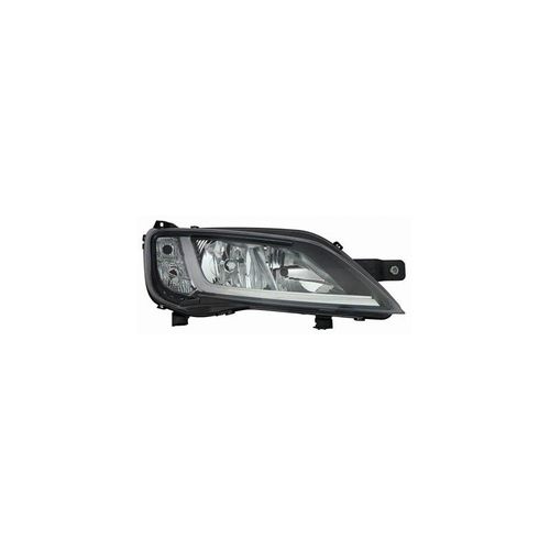 Phare Avant Droit Noir H7+H7 Avec Moteur Électrique Marque Al Pour Citroen Jumper D'après 2014