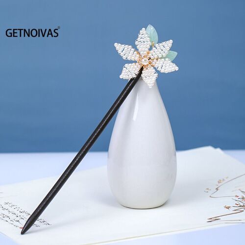 Épingles À Cheveux Chinoises Vintage En Bois Faites À La Main, Épingles À Cheveux, Couvre-Chef Pour Femmes, Fleur, Ornements De Cheveux, Tête, Bijoux, Accessoires Sl 