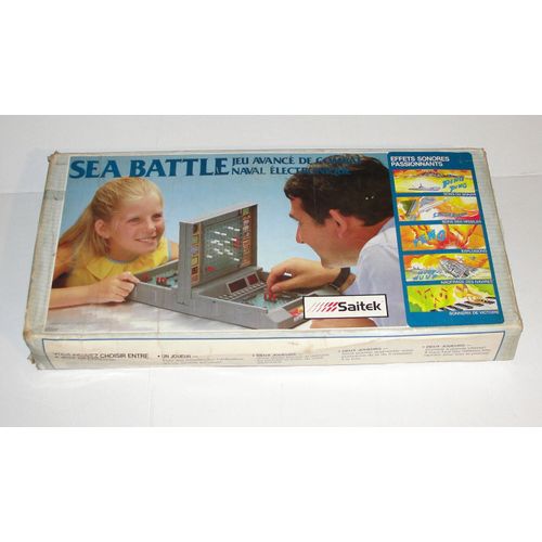 Sea Battle Saitek Bataille Navale 1987 - Jeu De Combat Avancé Naval Electronique