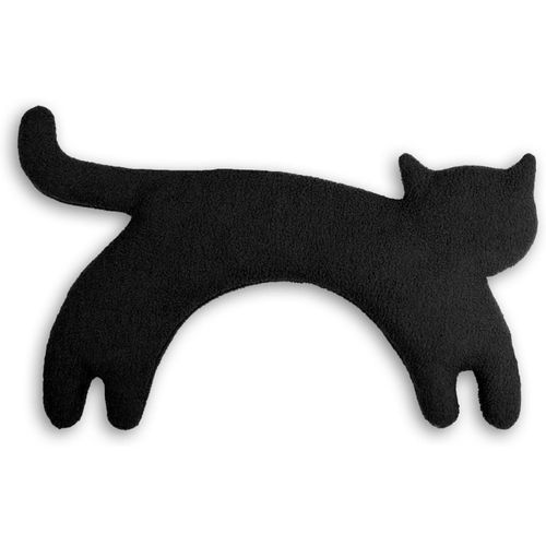 Coussin Chauffant - Bouillotte Micro-Ondes - Animal : Chat Noir - Bouillotte Graines De Blé Bio Souple - Idéal Pour Se Réchauffer En Hiver Et Tensions Au Niveau Cou, Épaules, Nuque