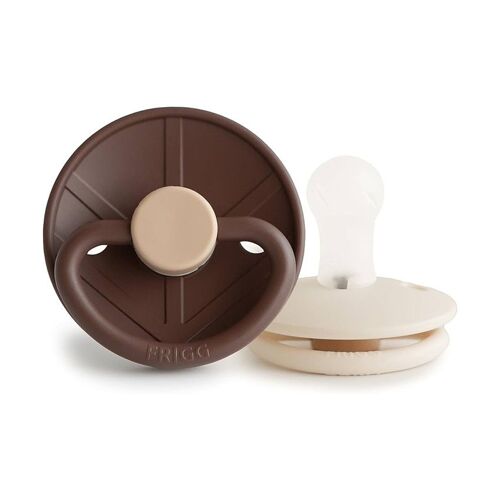 Lot De 2 Sucettes En Silicone Little Viking T1 Cocoa/Cream - Marron