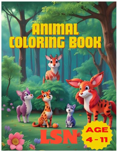 Magical World Of Animals: Children's Coloring Book