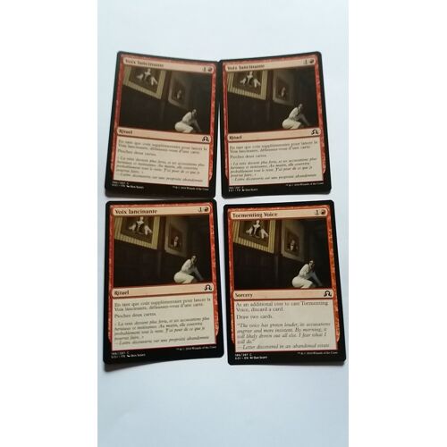 4x Voix Lancinante / Tormenting Voice - Ténèbres Sur Innistrad - Vf Et Vo