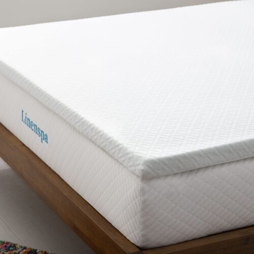 Linenspa 5 cm Surmatelas de Mousse a Memoire de Forme Gel, avec Housse lavable - Surmatelas 120 x 190 cm