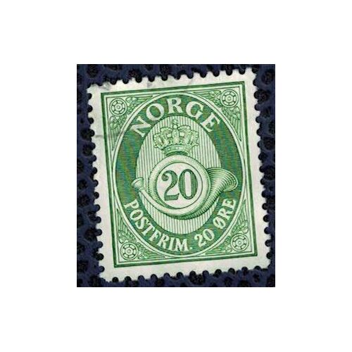 Norvège 1969 Oblitéré Rond Used Corne Postale Postfrim 20 Ore Su