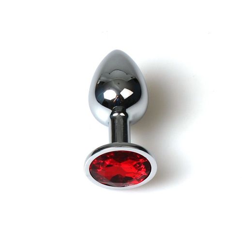 Plug Bijou - S - Argent - Rouge