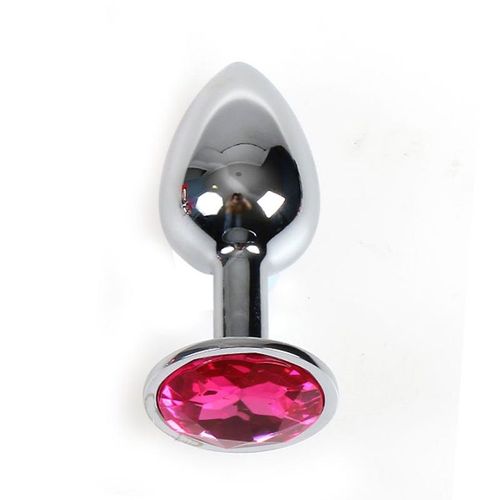 Plug Bijou - M - Argent - Fuschia
